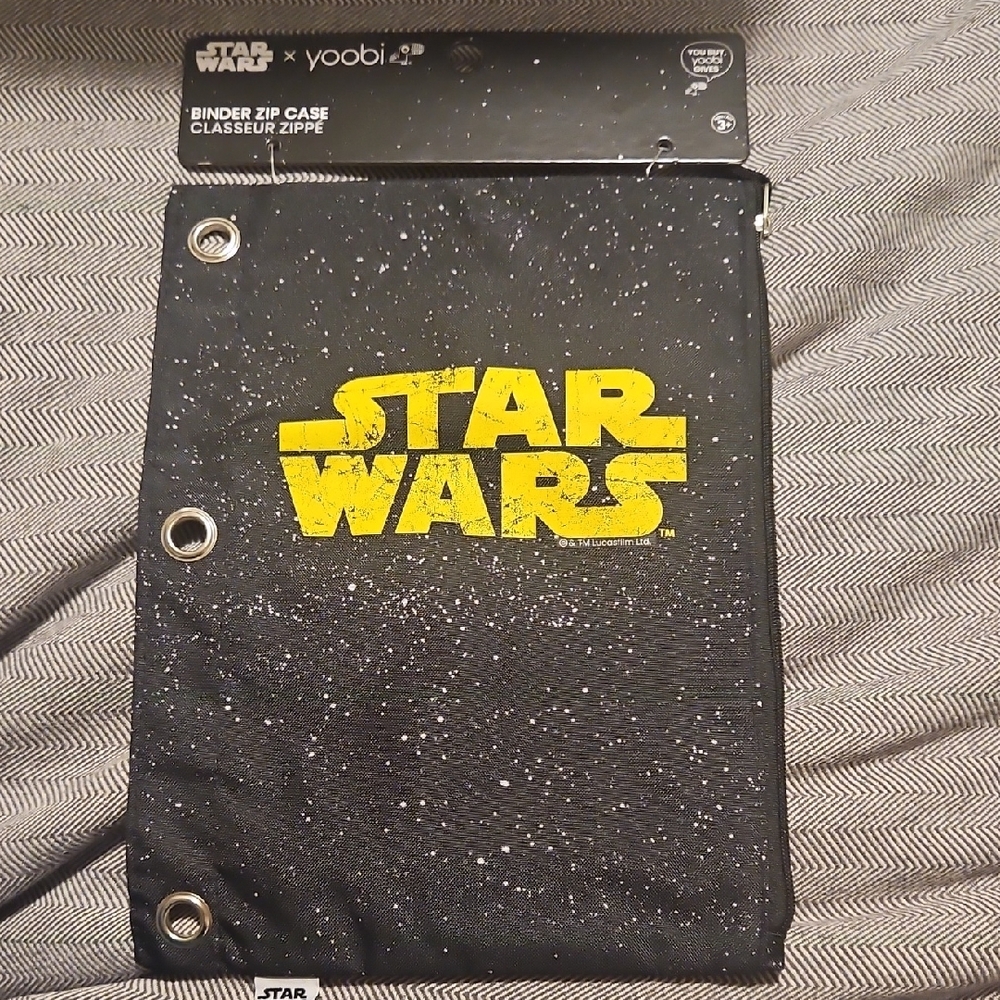 Yoobi Star Wars Black and Yellow Pencil Case